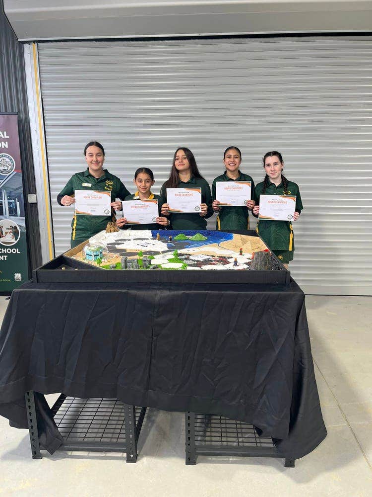 May be an image of 5 people, table and text